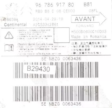  C1163JE - MODUUL LOS/ CONTINENTAL 9677910980 A2C53342861/ ZIE (C1163JE)