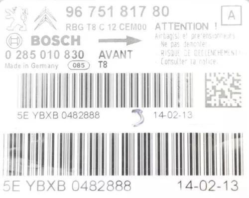  C722JE - MODUUL/ BOSCH 0285010830/ 9675181780/ 0285010704/ (C722JE)