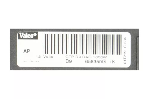  C9HP - HDI 2.0/ RADIATEUR IN KACHELHUIS ELEKTRISCH/ VALEO 658350G (C9HP)