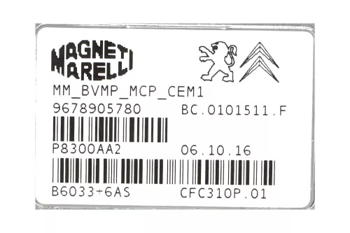  C307BG - HDI 1.6 8V BHY BH02 DV6FD/ REGELORGAAN SEMI AUTOMAAT/ 6 (C307BG)