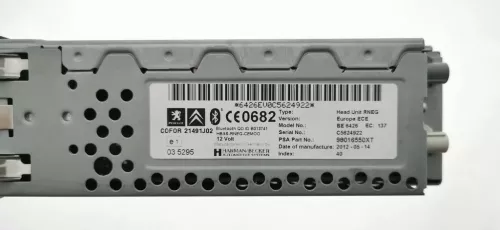 PSA / Stellantis RADIO +NAV.SYSTEEM/ ZIE 6579CP RP 16095878XT 1616962180 (0000305413)