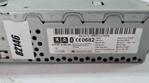 PSA / Stellantis RADIO CD NAVIGATIE GEHEUGEN FLASH RNEG/ 96661986XT/ ZIE (0000322182)