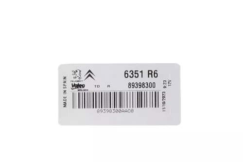 PSA / Stellantis PLURIEL/ LINKS STUUR/ GRIJS CHROOM ACHTERGROND/ VALEO (0000356085)