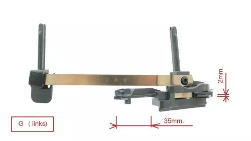 PSA / Stellantis PLURIEL/ INTERSLIDE GELEIDERSET LINKS / ZIE 8401HV (0000364579)