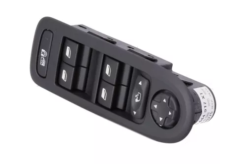 PSA / Stellantis LINKS VOOR/ SPIEGEL + RAAM VOOR + ACHTER/ ZWART MISTRAL/ (0000365095)