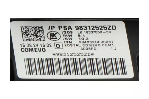 PSA / Stellantis COM EVO/ LINKS MISTLAMP VOOR EN ACHTER +AUTOMATISCHE (0000369035)