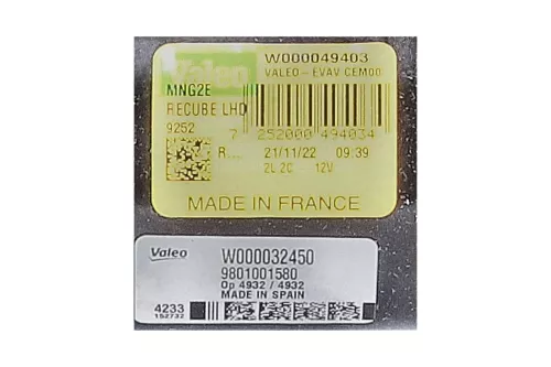 PSA / Stellantis MOTOR + MECHANIEK/ VALEO W000032450 W000049403/ ZIE (0000373866)