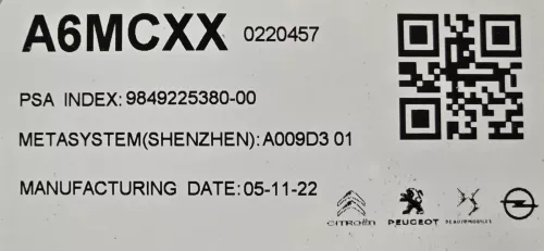 PSA / Stellantis OBC ACCU LADER BOVEN ELEKTRO MOTOR/ ON-BOARD CHARGER/ (0000384000)