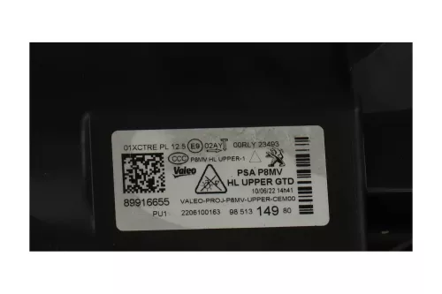 PSA / Stellantis FULL LED TECHNOLOGY/ VALEO 9836230680 89914261/ ZIE (0000385342)