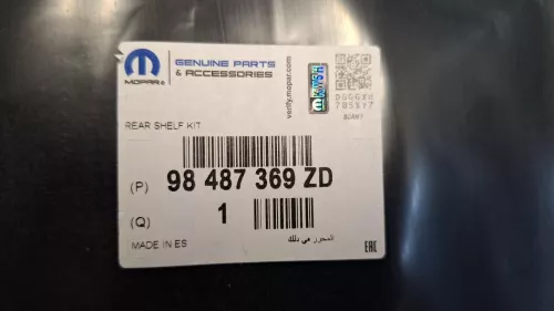 PSA / Stellantis HZD ZWART MISTRAL/ 98233065ZD/ ZIE 98487370ZD RP 98487369ZD (0000387322)